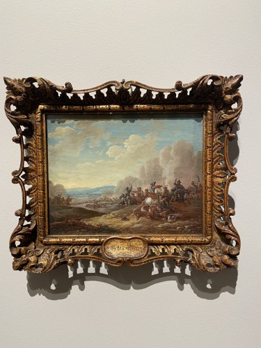 Cavalry skirmish - Henri Désiré VanBlarenberghe (1734-1812) - Paintings & Drawings Style 