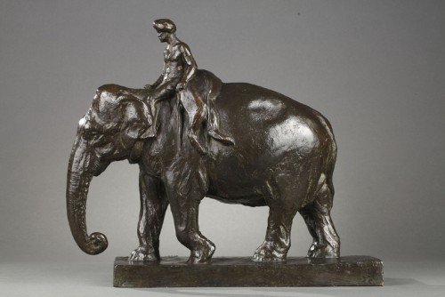 Retour de chasse - Roger Godchaux (1878-1958) - Sculpture Style Art Déco