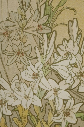 Antiquités - Flowers - Alphonse MUCHA (1860-1939)