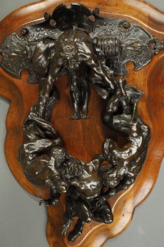 Sculpture  - Door knocker - Théophile BARRAU (1848-1913)
