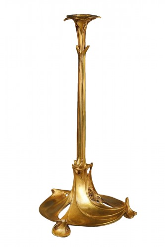 Grand flambeau en bronze - Hector Guimard (1867-1942)