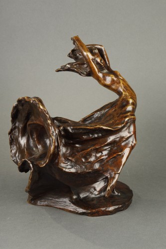 Sculpture Sculpture en Bronze - La Tempête - Bernhard HOETGER (1874-1949)