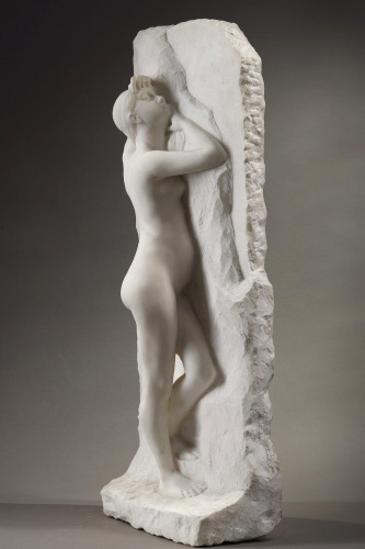 Sculpture Sculpture en Marbre - La Philosophie de l'Histoire - Alfred Boucher (1850-1934)