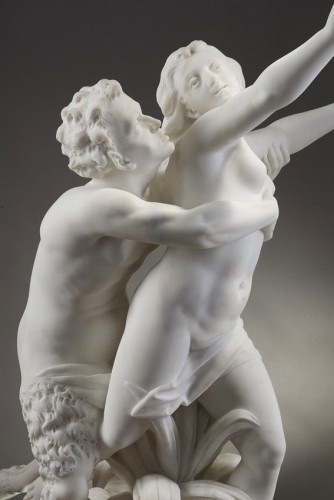 Pan and Syrinx - Albert-Ernest CARRIER-BELLEUSE (1824-1887) - Sculpture Style Napoléon III