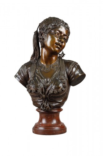Bust of an Oriental Woman - Emile Guillemin (1841-1907)