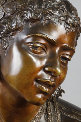 Sculpture Sculpture en Bronze - Buste de femme orientale - Emile GUILLEMIN (1841-1907)