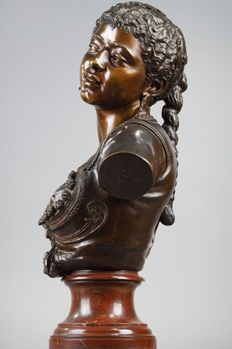 XIXe siècle - Buste de femme orientale - Emile GUILLEMIN (1841-1907)