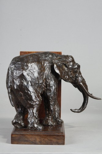 Paire de serre-livres aux éléphants - Ary BITTER (1883-1973) - Galerie Tourbillon