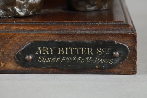 Art Déco - Pair of bookends with Elephants - Ary BITTER (1883-1973)