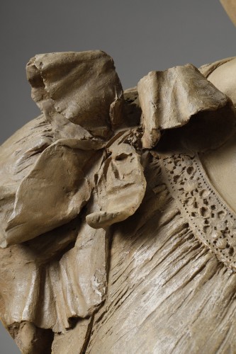 Femme au chapeau fleuri - Albert-Ernest Carrier-Belleuse (1824-1887) - Napoléon III