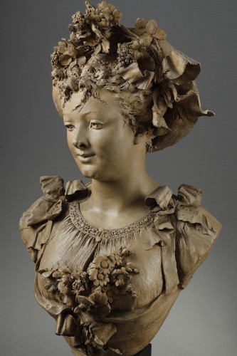 Napoléon III - Femme au chapeau fleuri - Albert-Ernest Carrier-Belleuse (1824-1887)
