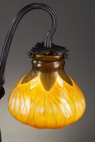 Lighting  - Lamp with velvetleaf flowers - Emile GALLE (1846-1904)