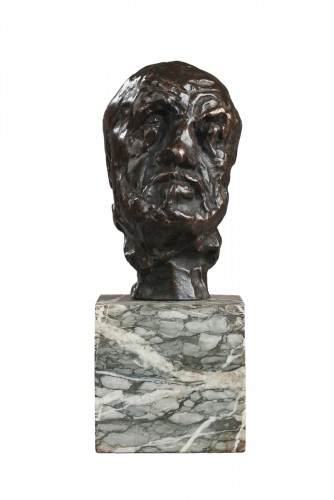 Small head of the Man with the broken nose - Auguste RODIN (1840-1917)