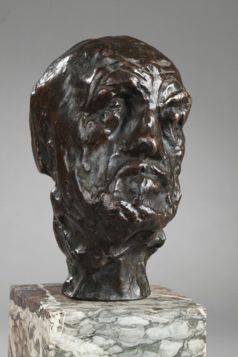 XXe siècle - Petite tête de l'Homme au nez cassé - Auguste RODIN (1840-1917)