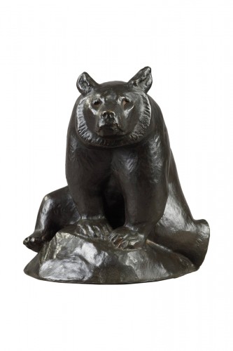 Pyrenean bear sitting - Georges GUYOT (1885-1972)