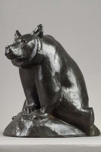 Pyrenean bear sitting - Georges GUYOT (1885-1972) - 