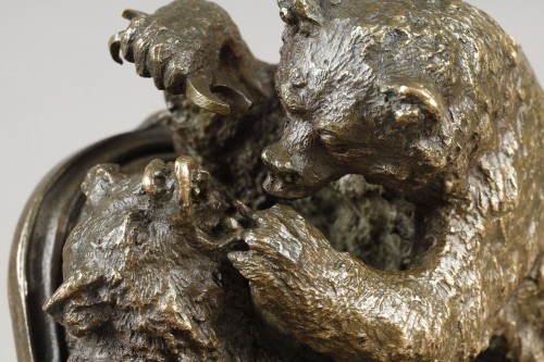 Bear Dentist - Christophe FRATIN (1801-1864) - Sculpture Style Louis-Philippe