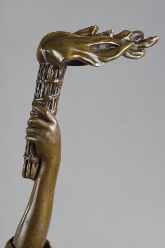 Danseuse aux Flambeaux - Agathon LÉONARD (1841–1923) - Sculpture Style Art nouveau