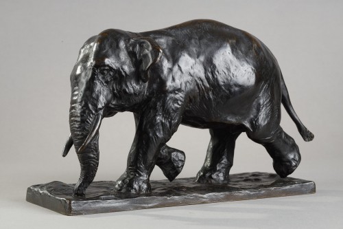 Sculpture Sculpture en Bronze - Eléphant trottant - Roger Godchaux (1878-1958)