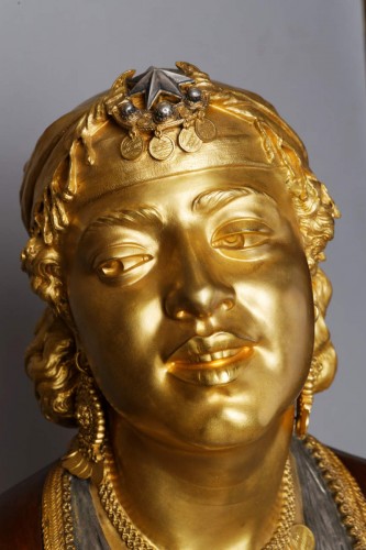 XIXe siècle - Buste de Femme Orientale - Emile GUILLEMIN (1841-1907)