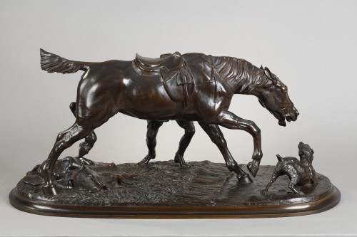 Hunting mare strapped by a lad - Comte du Passage (1838-1909) - Napoléon III