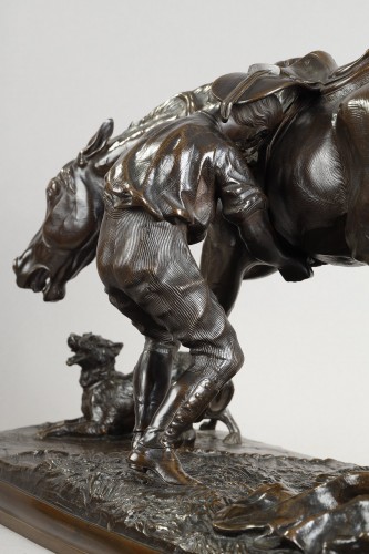 Napoléon III - Hunting mare strapped by a lad - Comte du Passage (1838-1909)