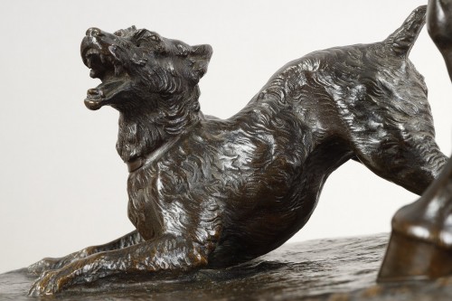Antiquités - Hunting mare strapped by a lad - Comte du Passage (1838-1909)