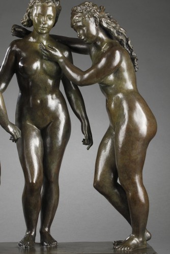Sculpture Sculpture en Bronze - Les Trois Grâces - Alfred JANNIOT (1889-1969)