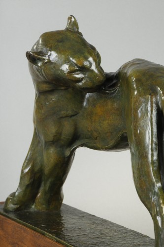 Panther licking - André-Vincent BECQUEREL (1893-1981) - Art Déco