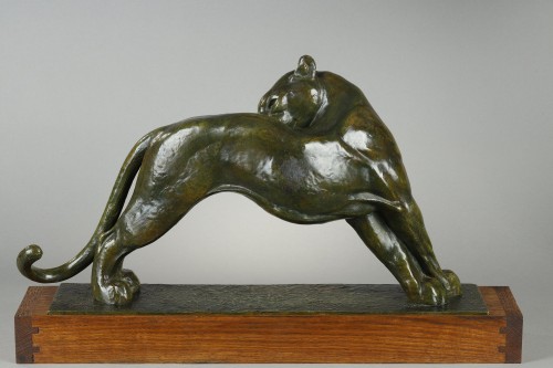 Antiquités - Panther licking - André-Vincent BECQUEREL (1893-1981)