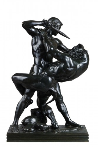Theseus slaying the Minotaur - Antoine-Louis BARYE (1796-1875)