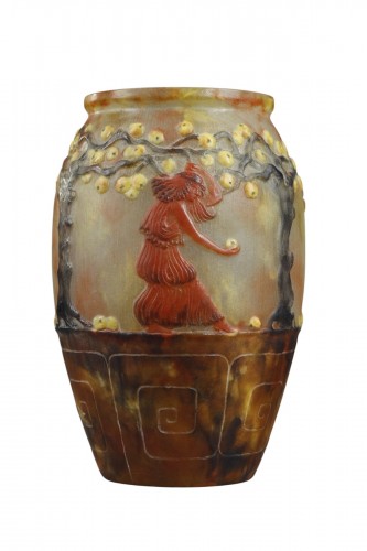 Vase known as "Garden of Hesperides" - Gabriel ARGY-ROUSSEAU (1885-1953)