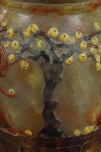Vase known as &quot;Garden of Hesperides&quot; - Gabriel ARGY-ROUSSEAU (1885-1953) - 