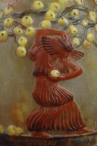 Antiquités - Vase known as &quot;Garden of Hesperides&quot; - Gabriel ARGY-ROUSSEAU (1885-1953)