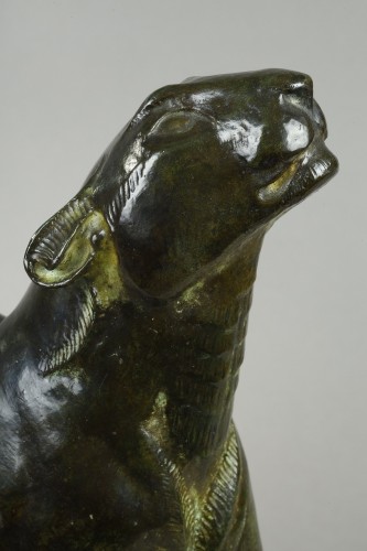Sculpture  - Panther sniffing - Georges Guyot (1885-1972)