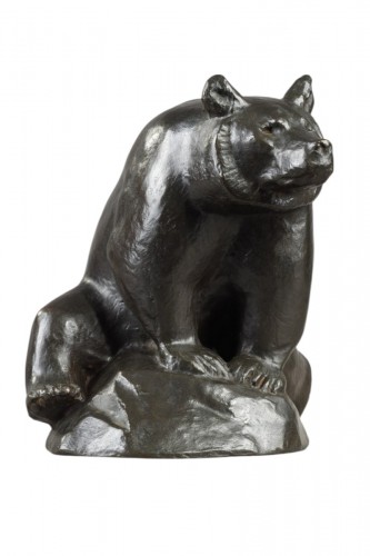 Ours des Pyrénées assis - Georges GUYOT (1885-1972)