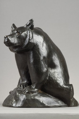 Ours des Pyrénées assis - Georges GUYOT (1885-1972) - Galerie Tourbillon