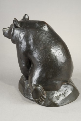 Ours des Pyrénées assis - Georges GUYOT (1885-1972) - Art Déco