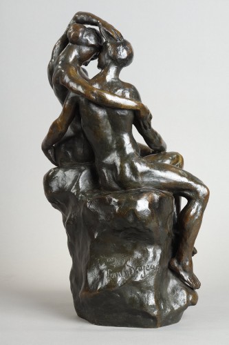 A seated Couple - Louis-Eugène DEJEAN (1872-1953) - 