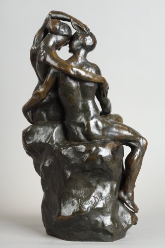 20th century - A seated Couple - Louis-Eugène DEJEAN (1872-1953)
