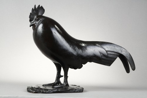 Coq dormant - François POMPON (1855-1933) - Sculpture Style Art Déco