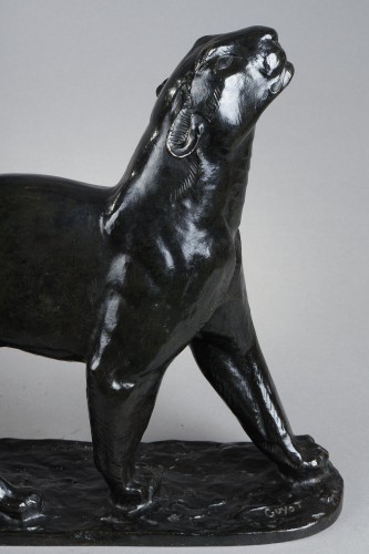 Panthère humant - Georges GUYOT (1885-1972) - Sculpture Style Art Déco