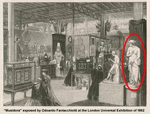 Sculpture  - Musidora - Odoardo FANTACCHIOTTI (1809-1877)