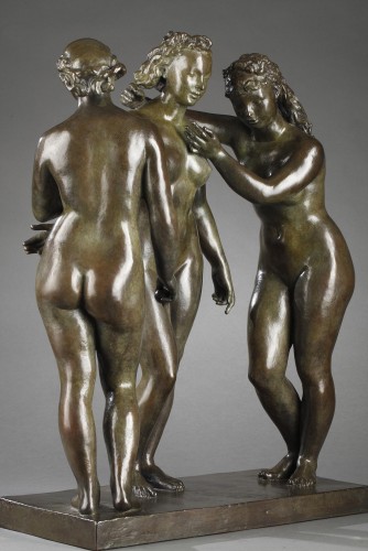 Sculpture Sculpture en Bronze - Les Trois Grâces - Alfred JANNIOT (1889-1969)