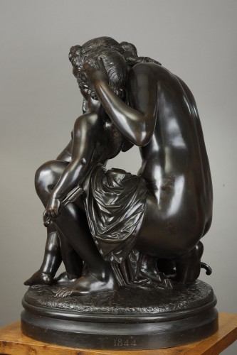 XIXe siècle - Vénus et l'Amour - James PRADIER (1790-1852)