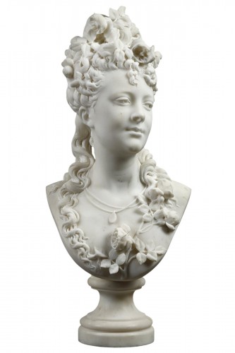 Femme aux roses - Albert-Ernest CARRIER-BELLEUSE (1824-1887)