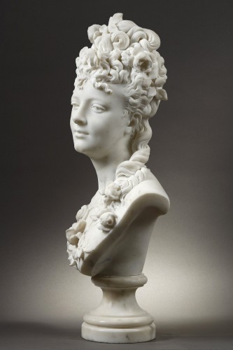 Antiquités - Femme aux roses - Albert-Ernest CARRIER-BELLEUSE (1824-1887)