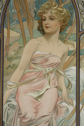 Antiquités - The Times of the Day - Alphonse MUCHA (1860-1939)
