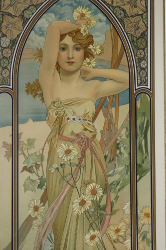 Antiquités - The Times of the Day - Alphonse MUCHA (1860-1939)