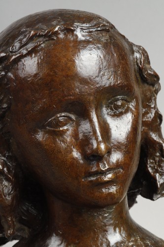 Sculpture Sculpture en Bronze - Buste de fillette - Paul BELMONDO (1898-1982)